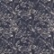 Blue Leaves Linen Look Print Upholstery Fabric by The Yard - SKU: Brady Midnight